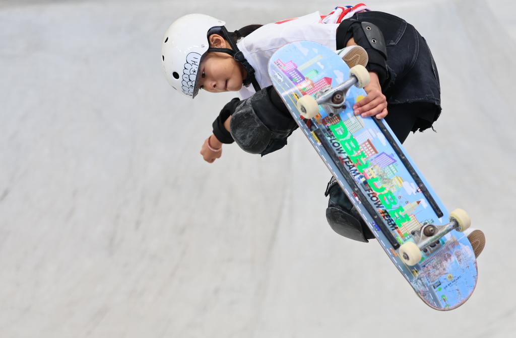 Zheng Haohao beraksi semasa Siri Kelayakan Olimpik di Shanghai, timur China pada 16 Mei 2024. (Xinhua/Wang Kaiyan)